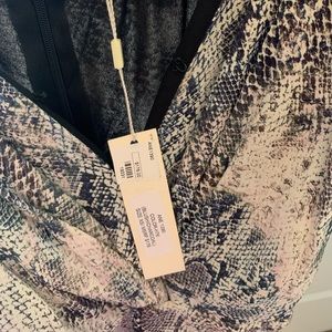 Snake print dress